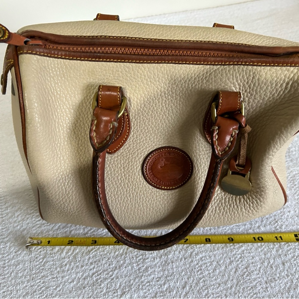Dooney & Bourke Cream and Brown Satchel - Picture 7 of 7